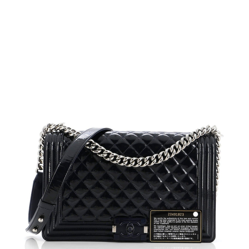 Chanel Boy Flap Bag Quilted Plexiglass  New Medium