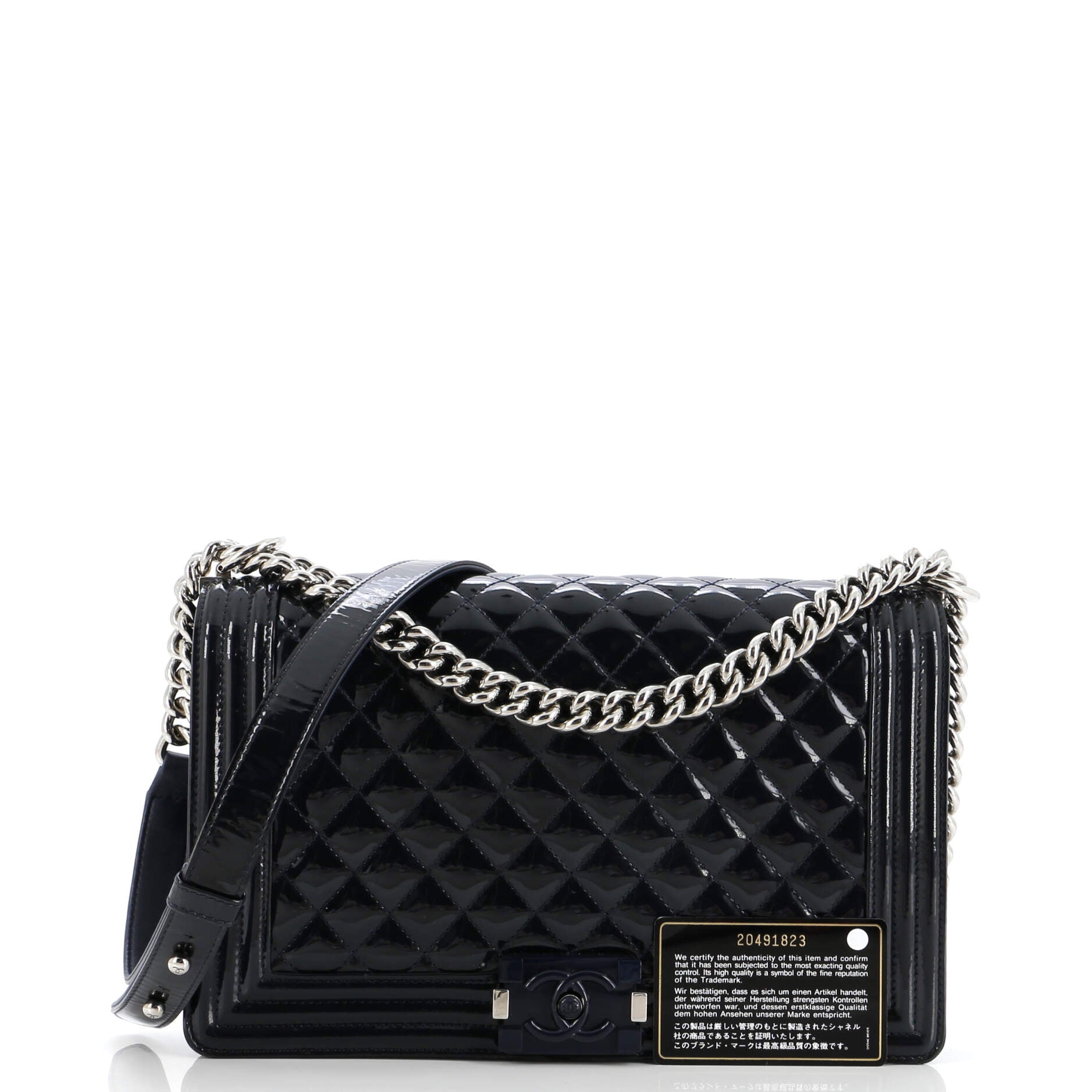 Chanel Boy Flap Bag Quilted Plexiglass  New Medium