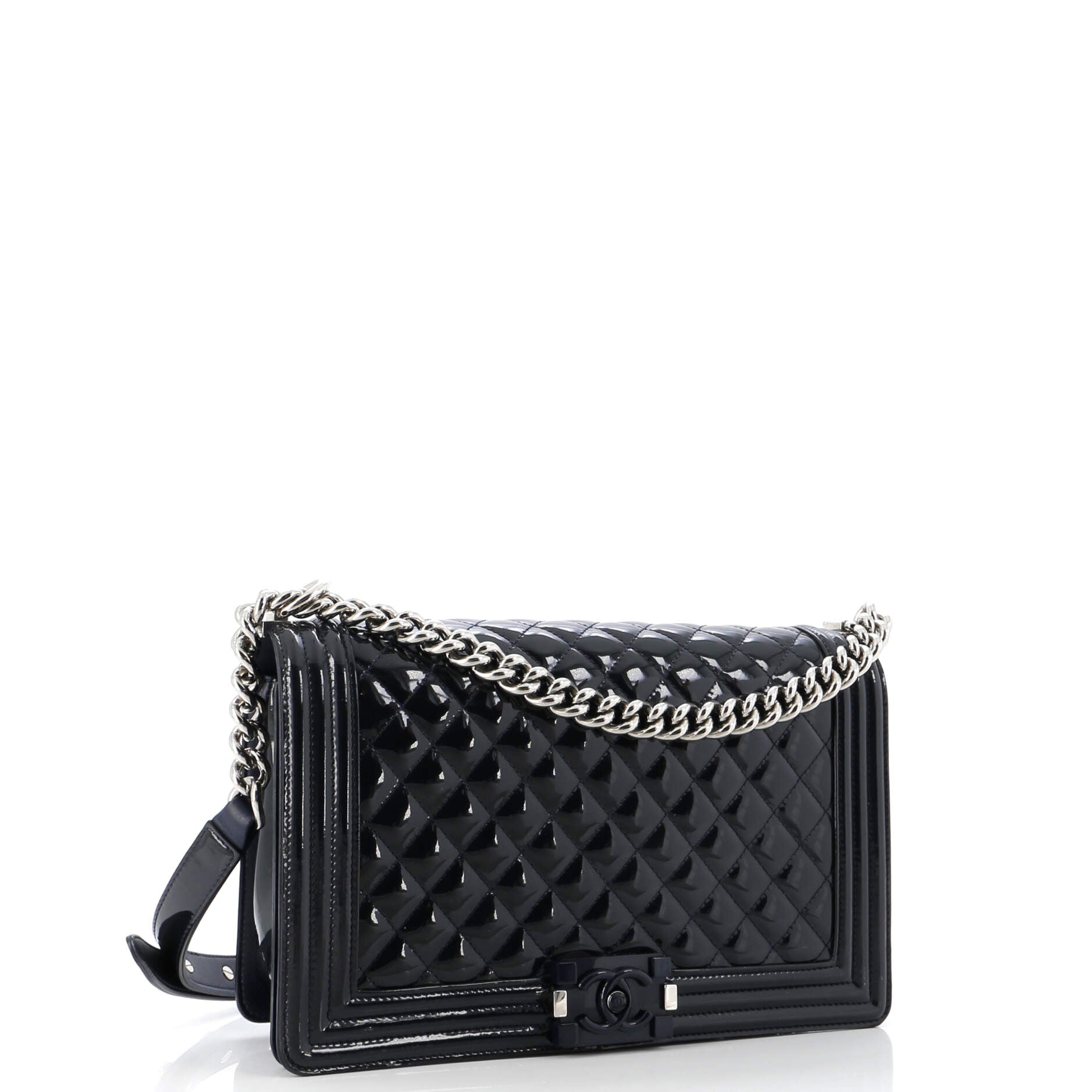 Chanel Boy Flap Bag Quilted Plexiglass  New Medium