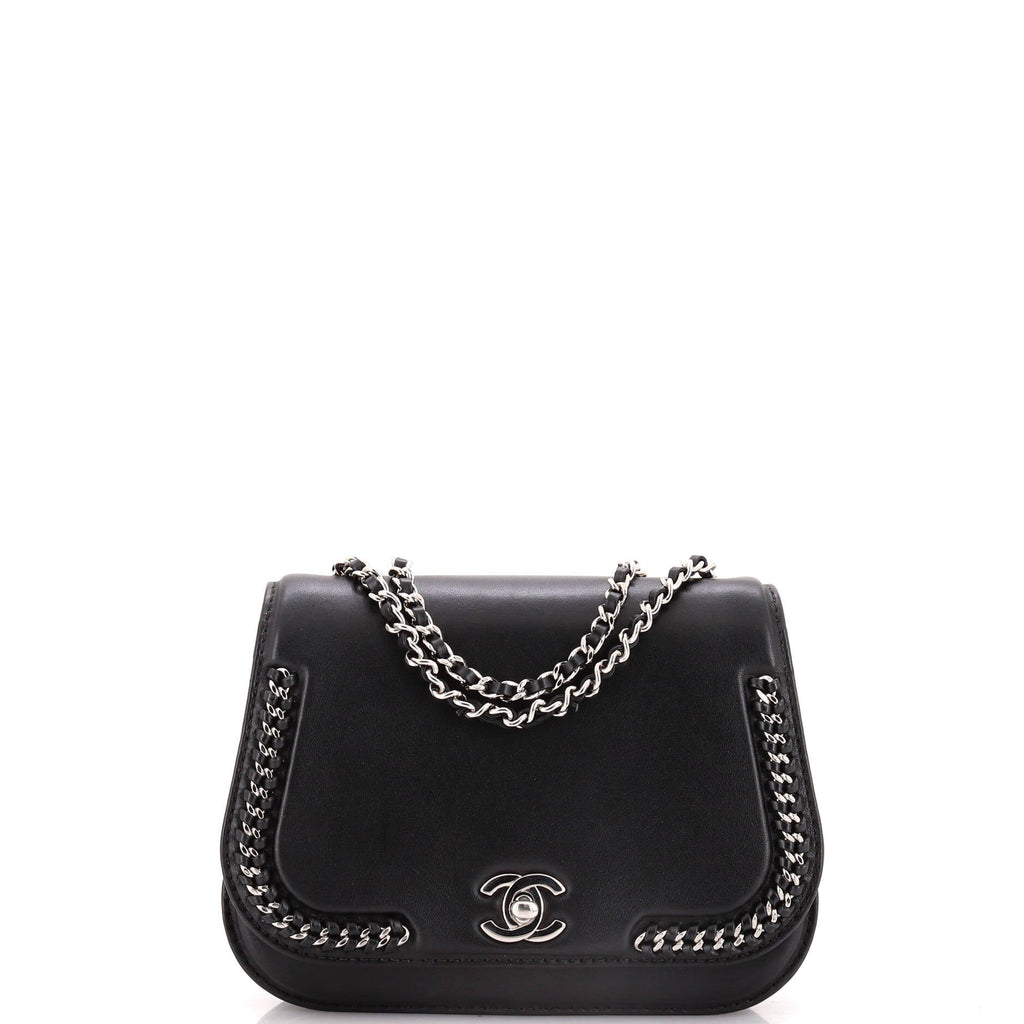 Chanel Braided Chic Flap Bag Calfskin Small