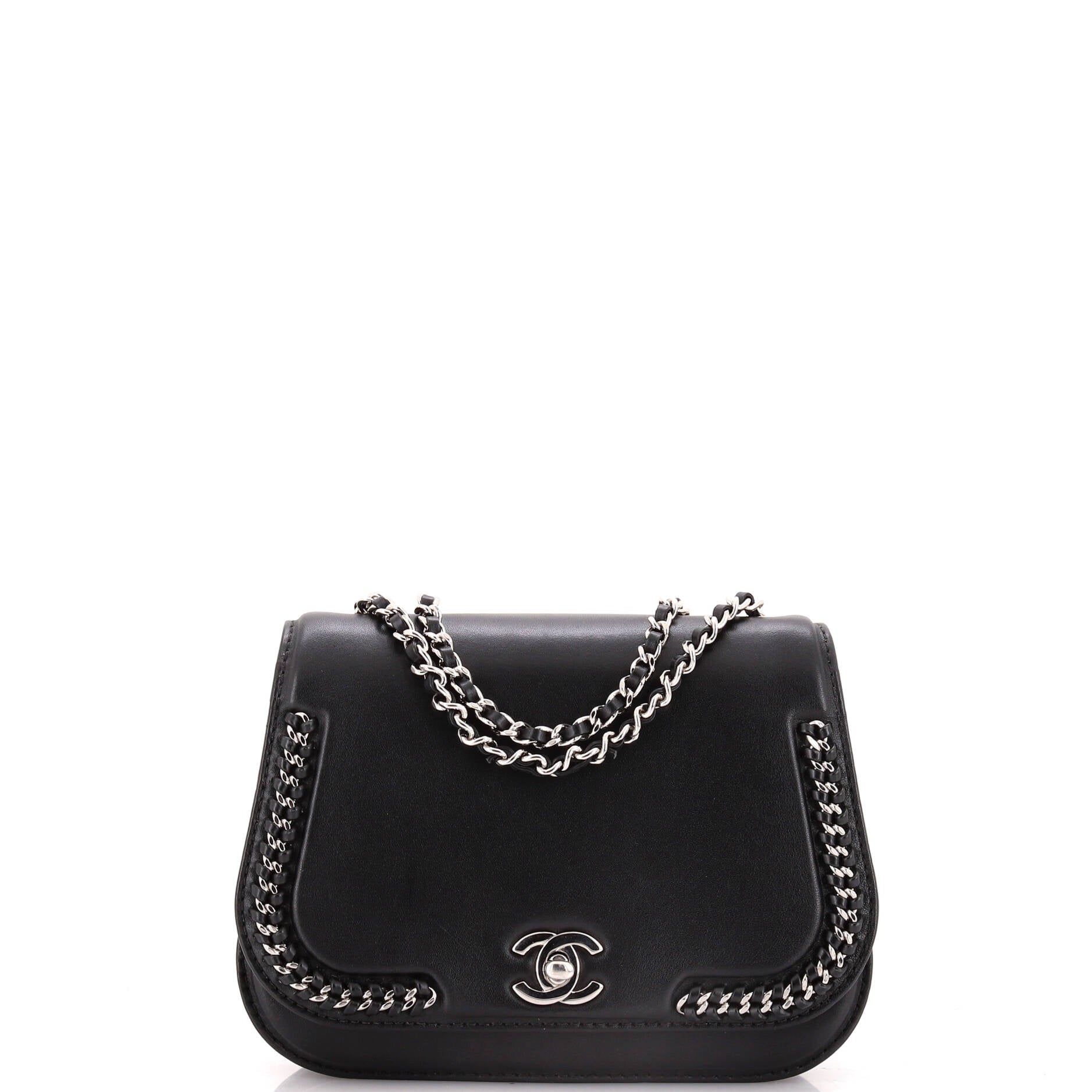 Chanel Braided Chic Flap Bag Calfskin Small