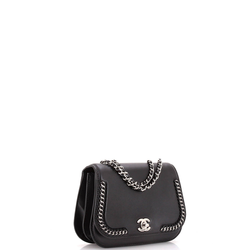 Chanel Braided Chic Flap Bag Calfskin Small