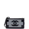 Chanel Boy Brick Flap Bag Striped  and Plexiglass Horizontal