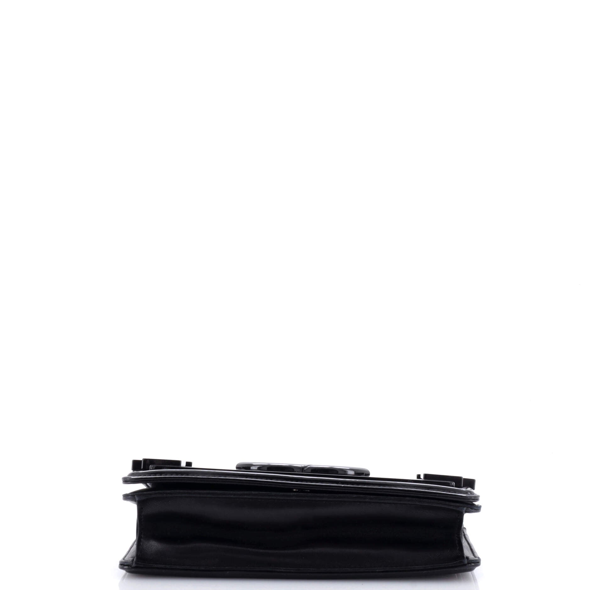 Chanel Boy Brick Flap Bag Striped  and Plexiglass Horizontal