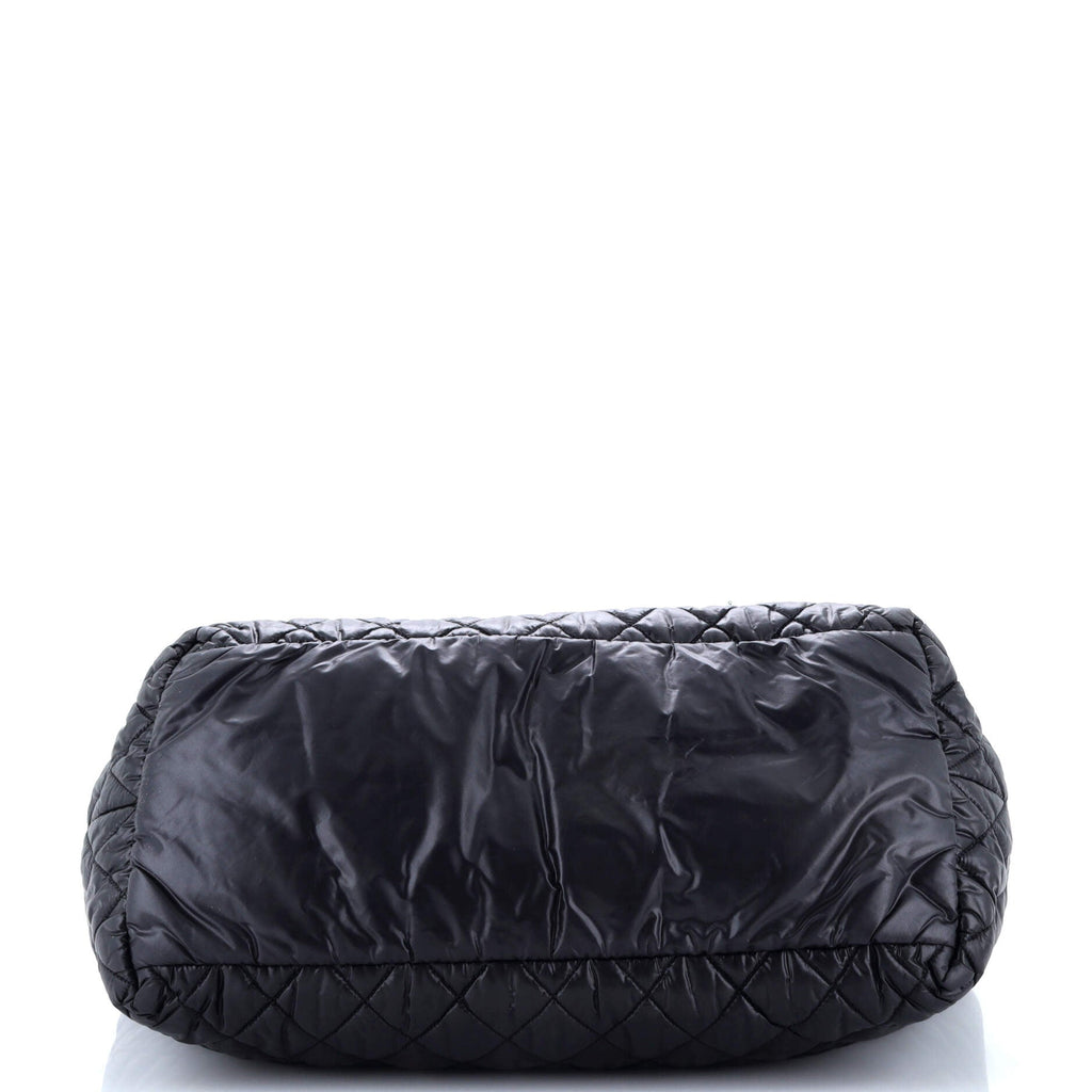 Chanel Coco Cocoon Zipped Tote Quilted Nylon Large