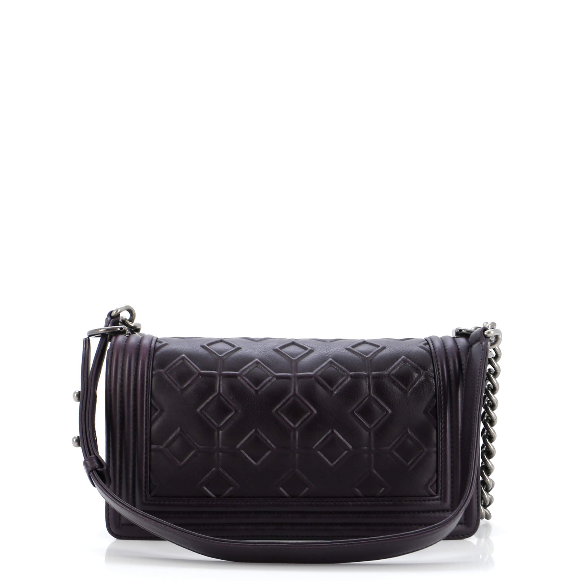 Chanel Arabesque Boy Flap Bag Embossed Calfskin Old Medium