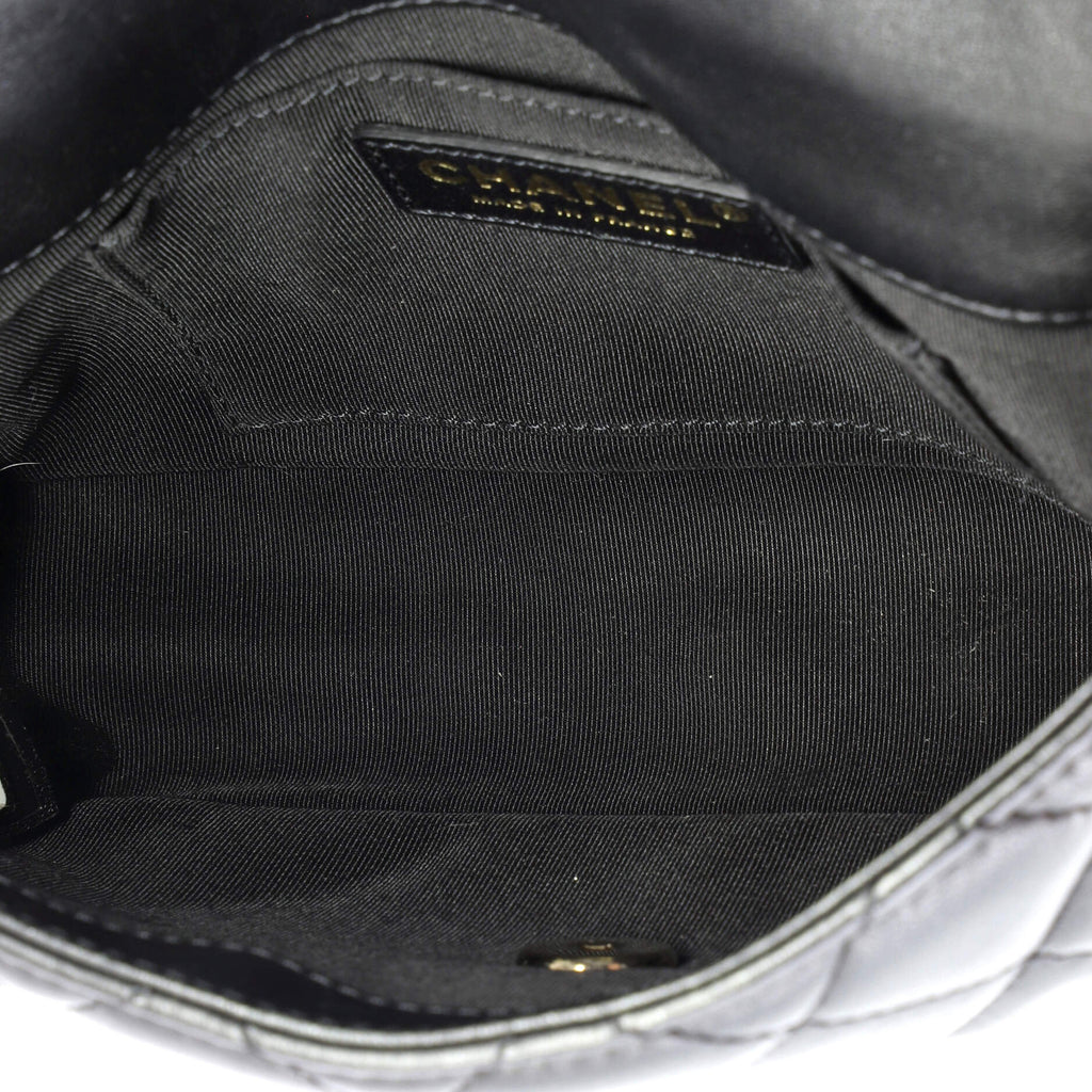 Chanel My Precious Pearls Chain Flap Bag Quilted Lambskin Medium