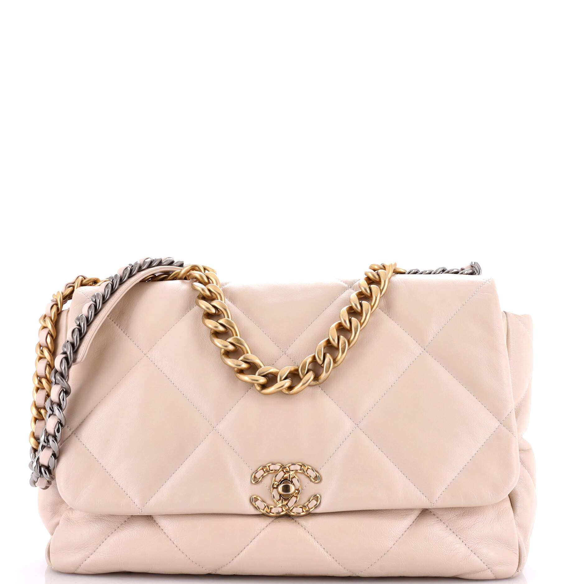 Chanel 19 Flap Bag Quilted Leather Maxi