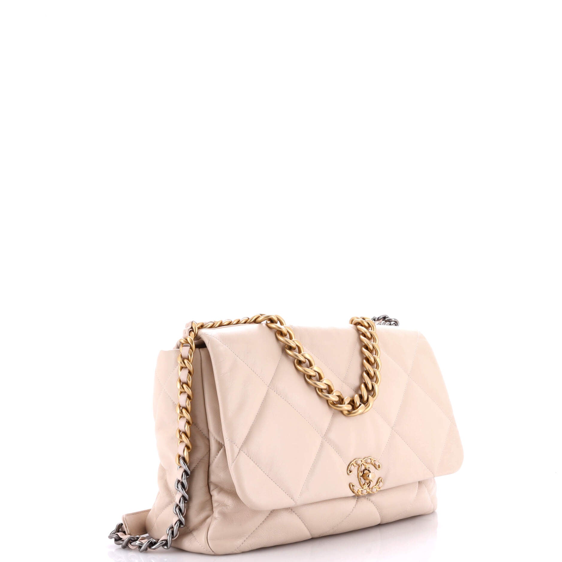Chanel 19 Flap Bag Quilted Leather Maxi