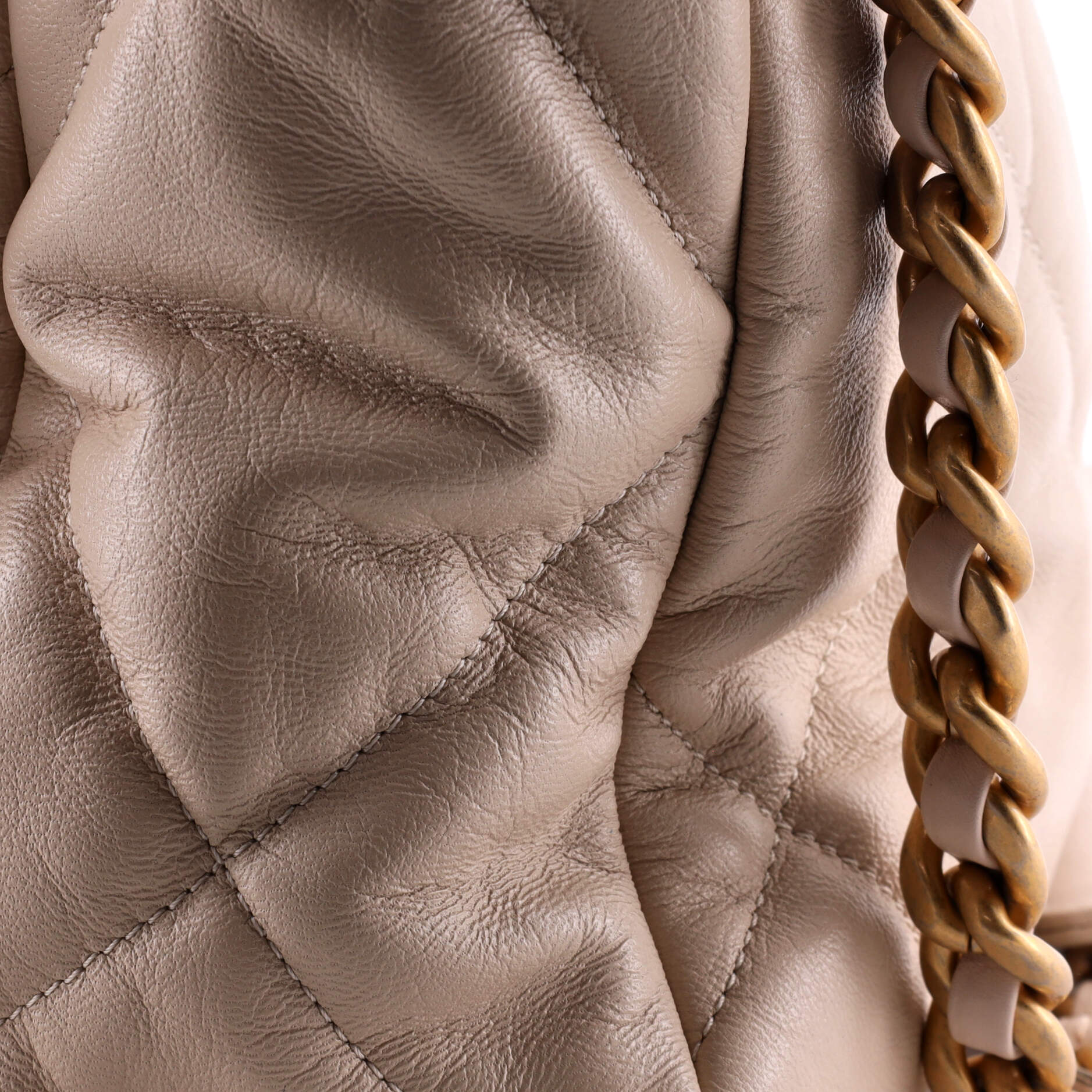 Chanel 19 Flap Bag Quilted Leather Maxi