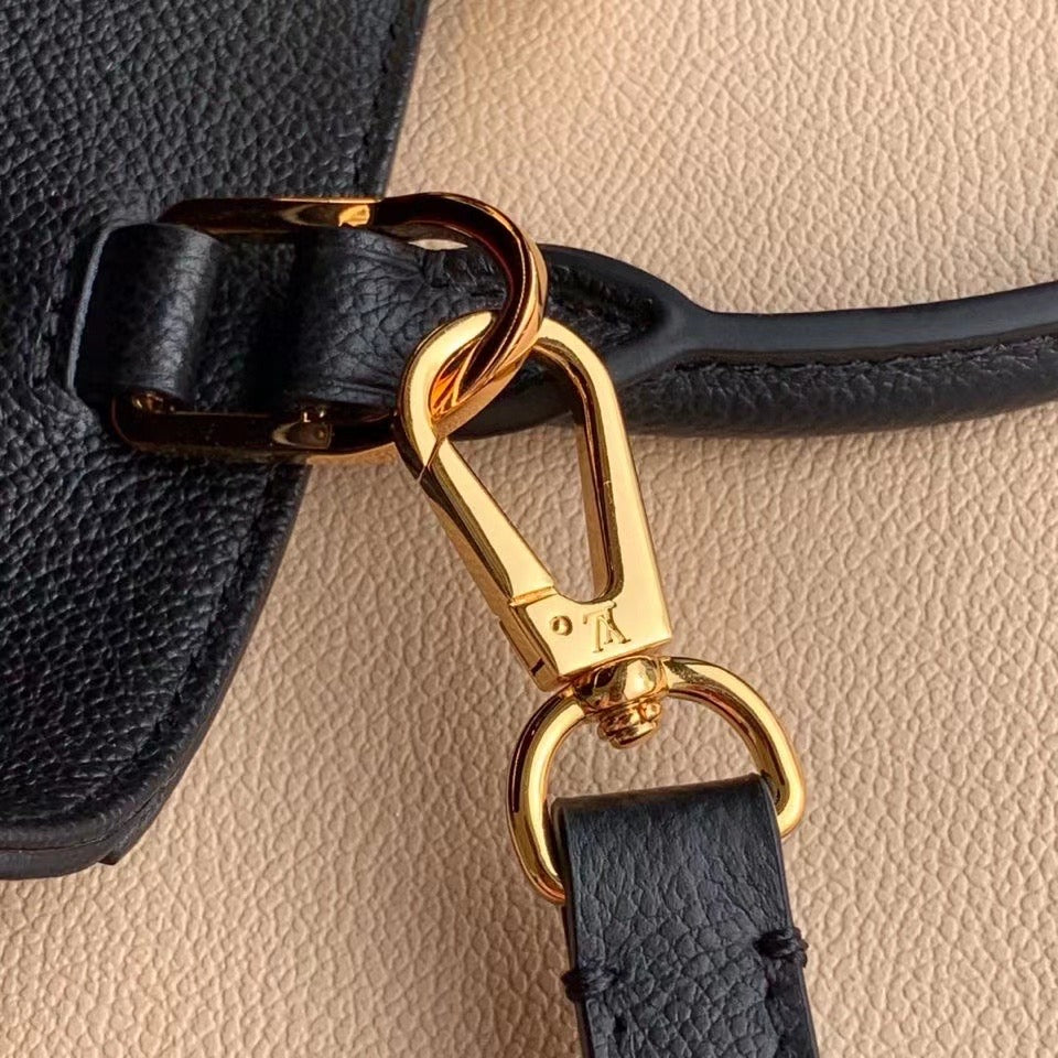 Louis Vuitton Montaigne MM Monogram Empreinte Black/Beige For Women,  Shoulder And Crossbody Bags 13in/33cm Louis Vuitton M41048