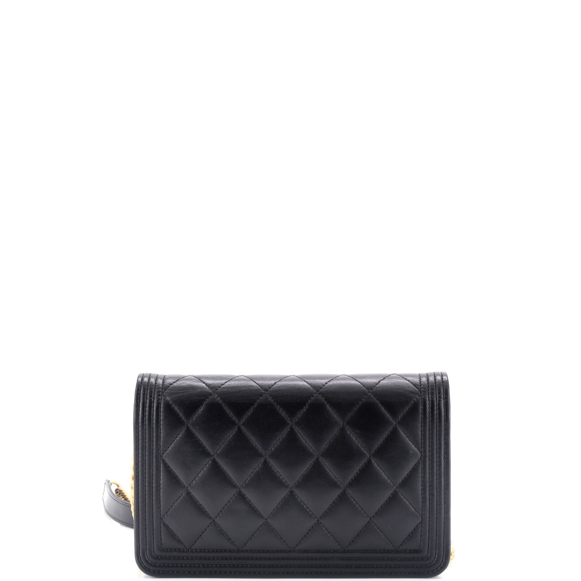 Chanel Boy Wallet on Chain Quilted Lambskin