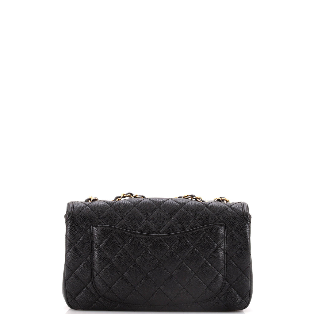 Chanel Filigree Flap Bag Quilted Caviar Medium