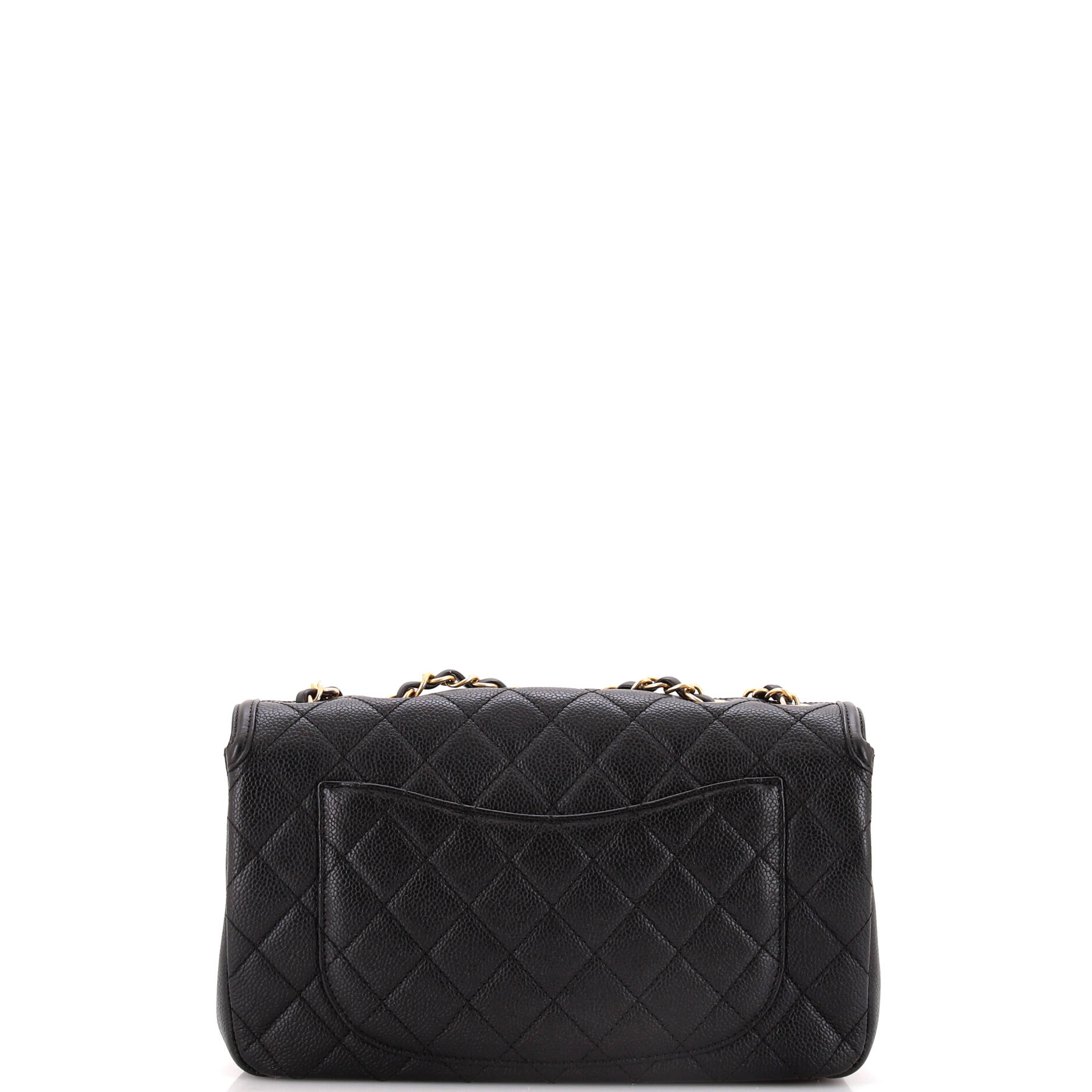 Chanel Filigree Flap Bag Quilted Caviar Medium