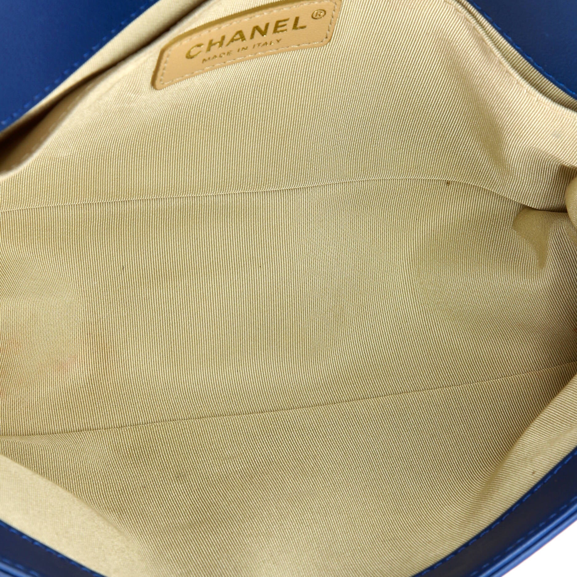 Chanel Boy Flap Bag Quilted Lambskin with Chain Detail Old Medium