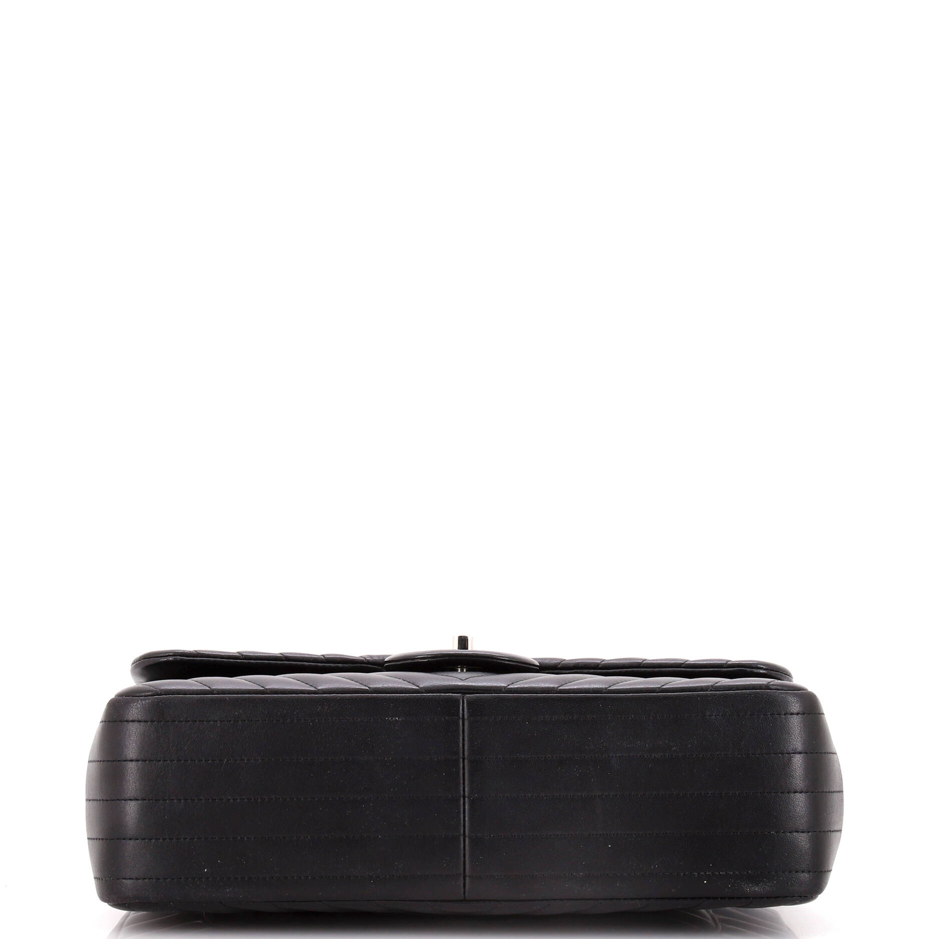 Chanel Classic Double Flap Bag Chevron Lambskin Jumbo