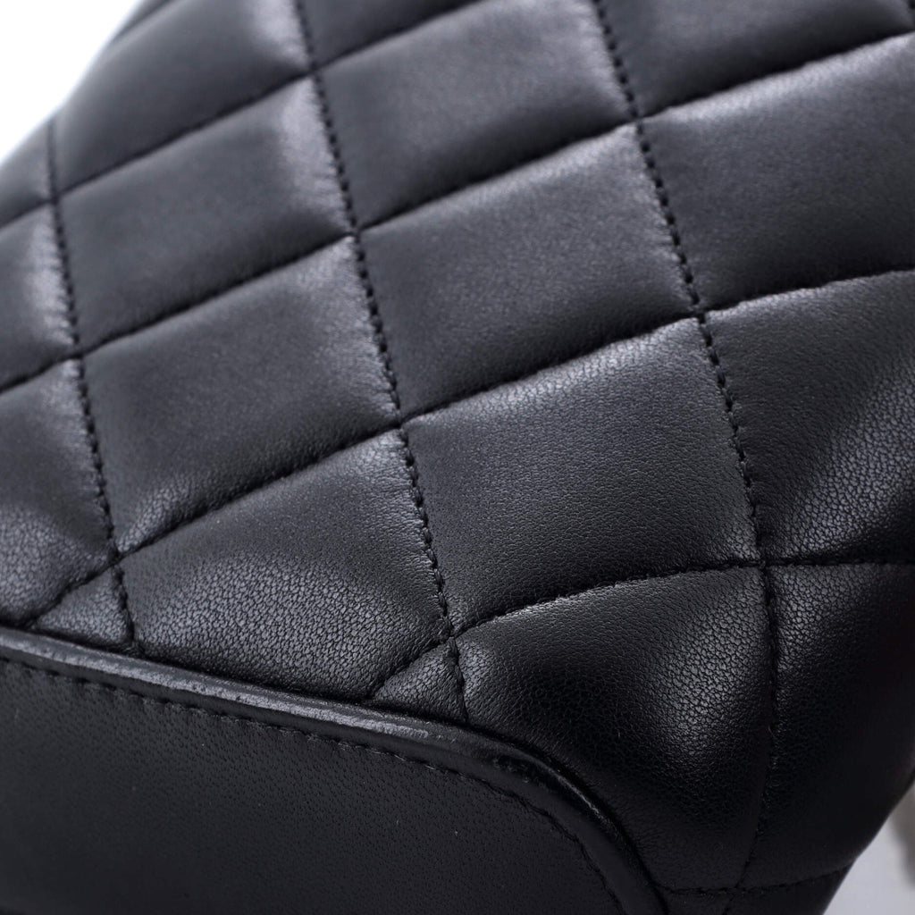 Chanel Classic Vanity Top Handle Phone Holder with Chain Quilted Lambskin