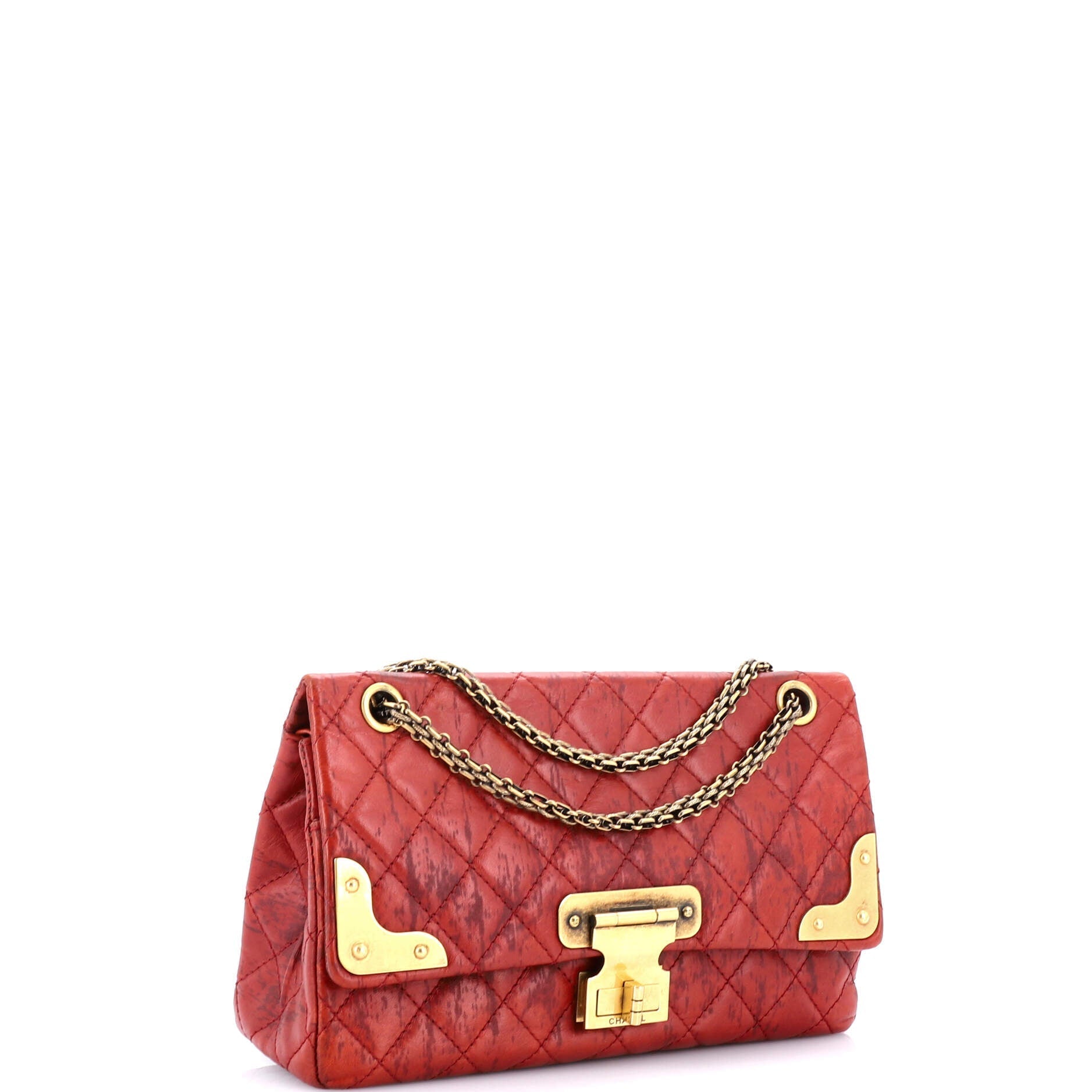 Chanel Paris-Shanghai Icons Reissue 2.55 Flap Bag Quilted Distressed Calfskin 226