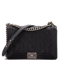 Chanel Stitch Boy Flap Bag Quilted Calfskin New Medium