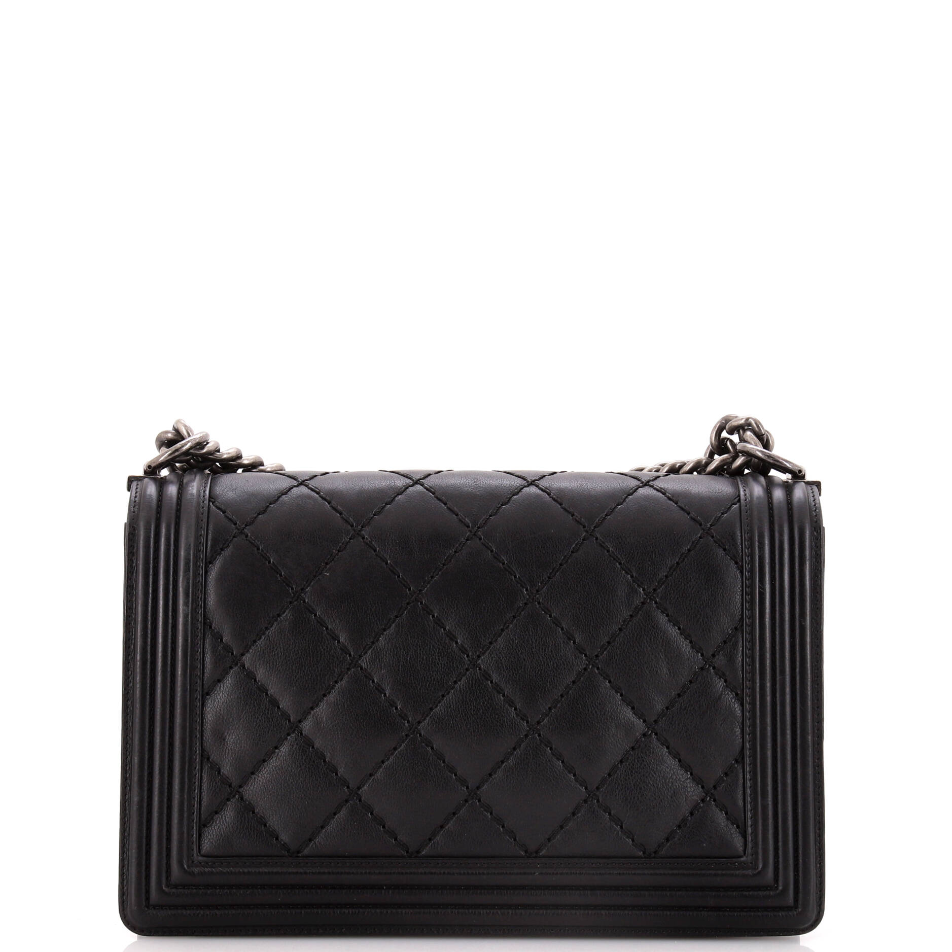 Chanel Stitch Boy Flap Bag Quilted Calfskin New Medium