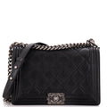 Chanel Stitch Boy Flap Bag Quilted Calfskin New Medium