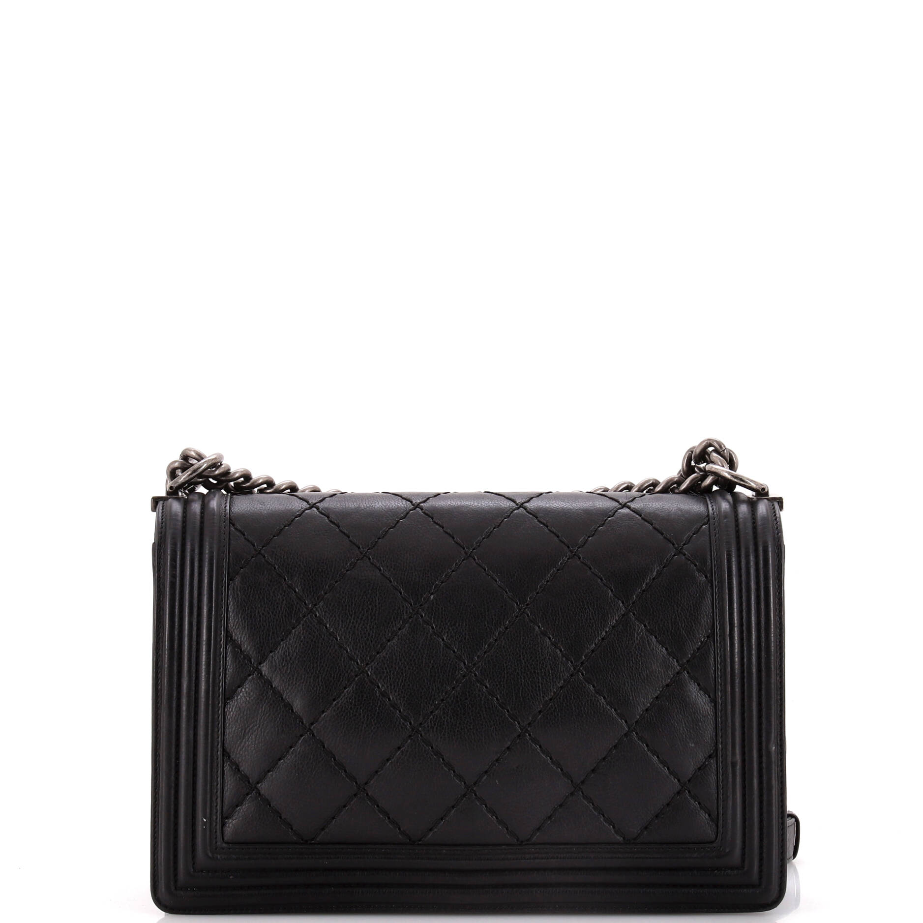 Chanel Stitch Boy Flap Bag Quilted Calfskin New Medium