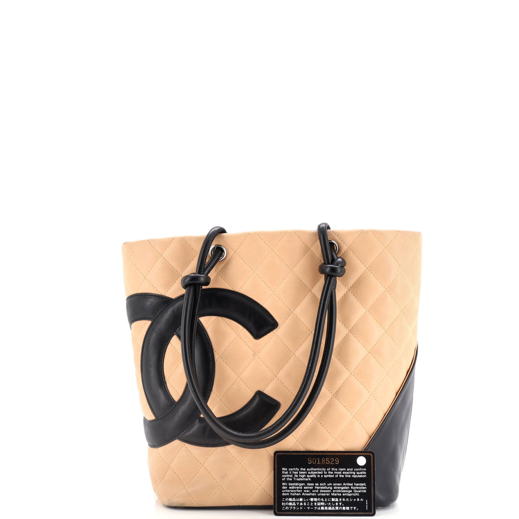Chanel Cambon Tote Quilted Leather Medium