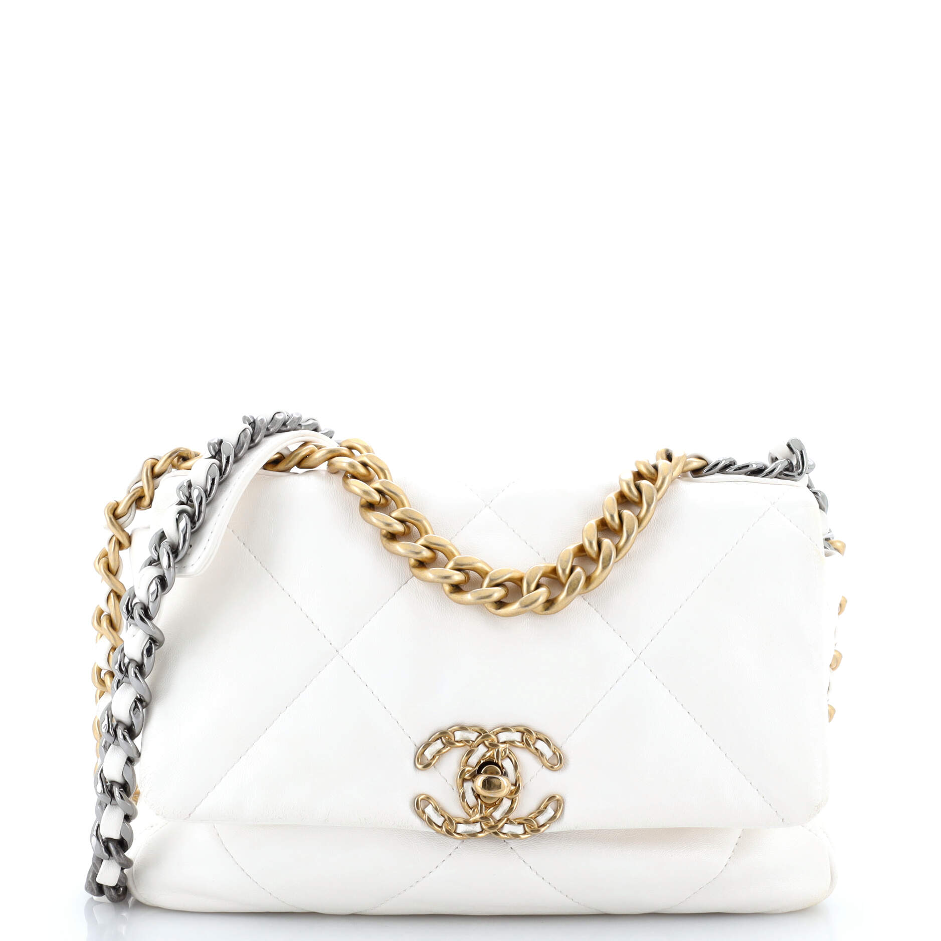 Chanel 19 Flap Bag Quilted Leather Medium