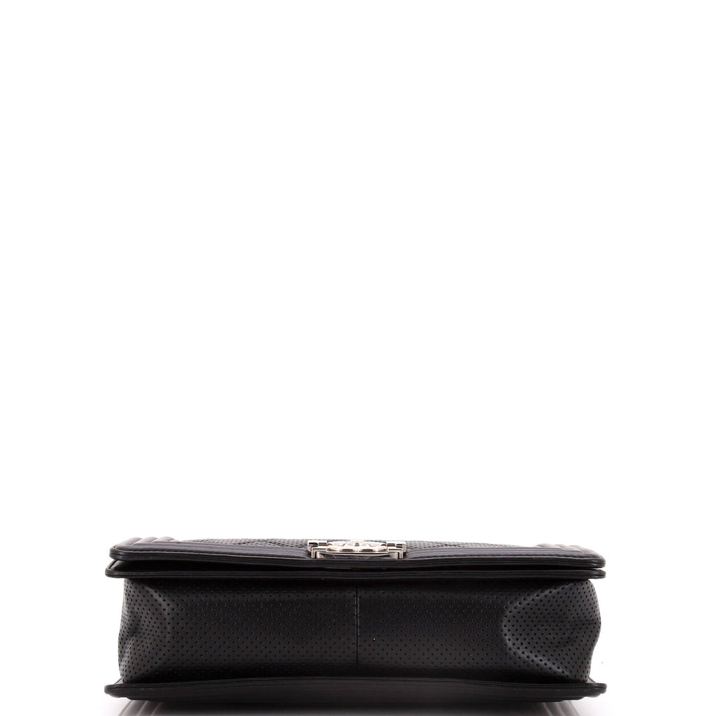 Chanel Boy Flap Bag Quilted Perforated Lambskin New Medium