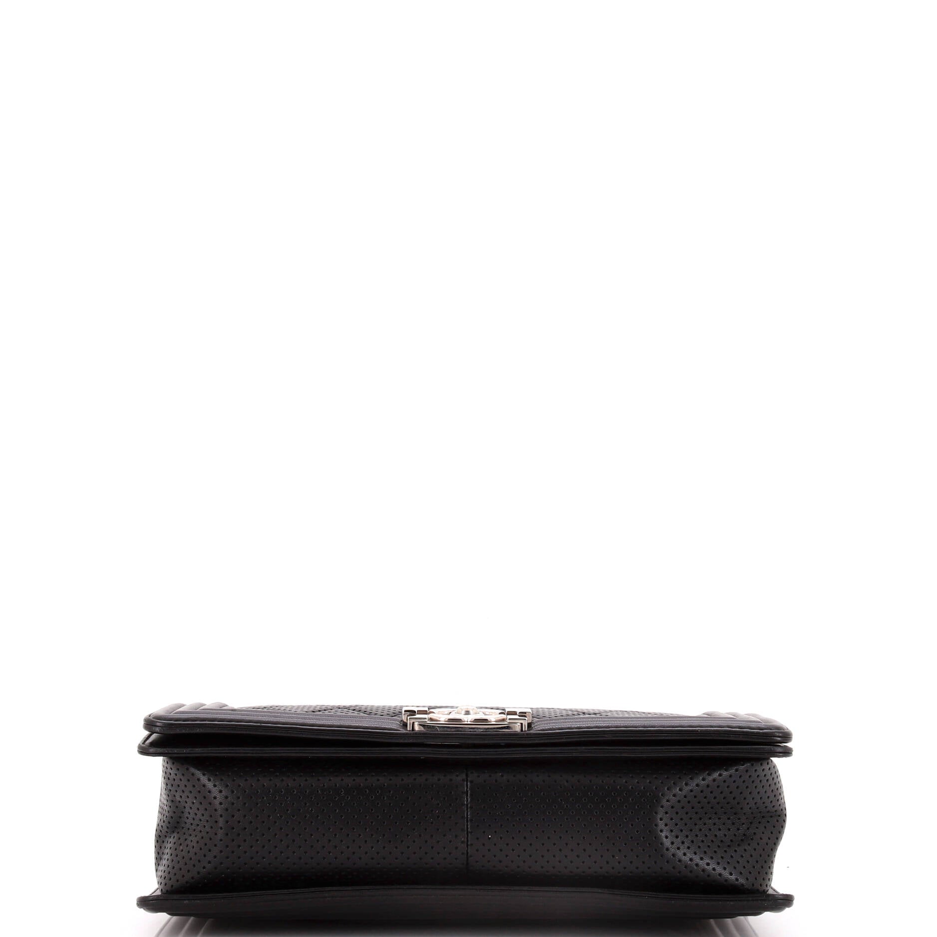 Chanel Boy Flap Bag Quilted Perforated Lambskin New Medium