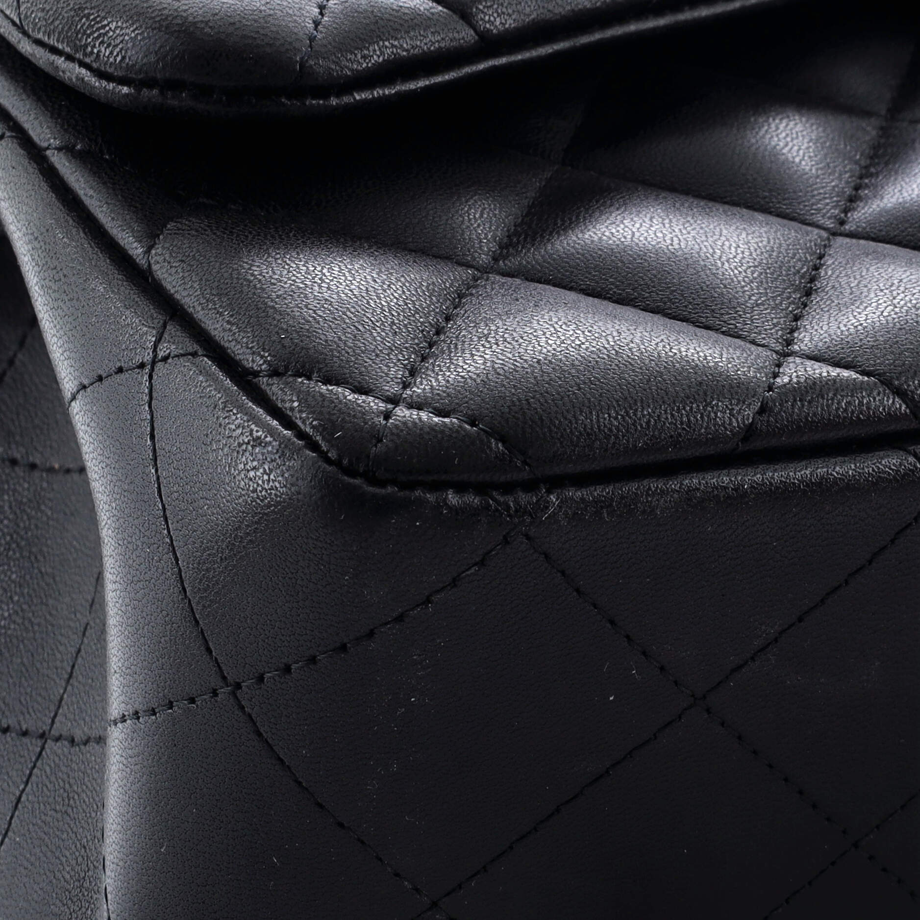 Chanel Classic Double Flap Bag Quilted Lambskin Jumbo
