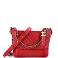 Chanel Gabrielle Hobo Chevron Aged Calfskin Small