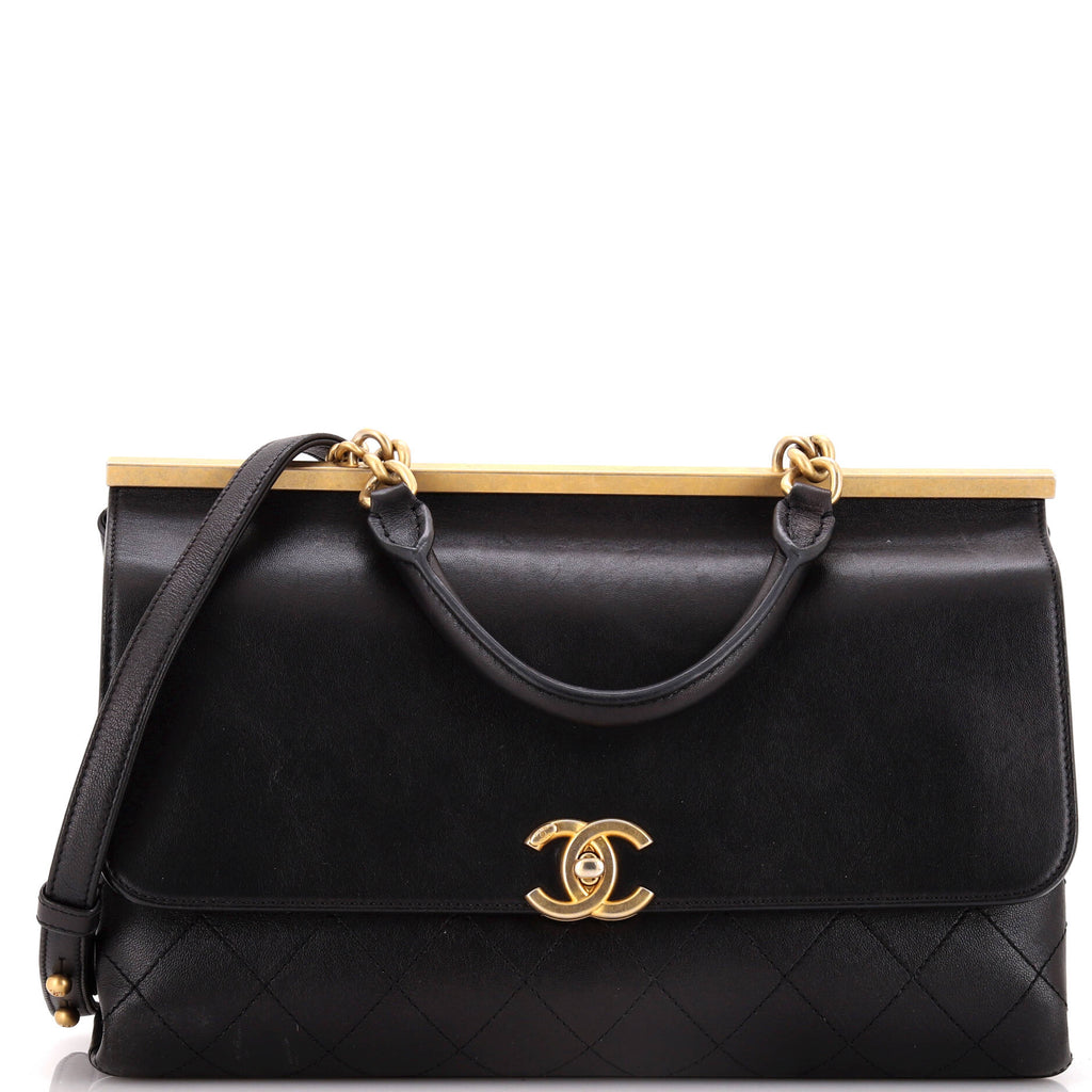 Chanel Coco Luxe Flap Bag Quilted Calfskin Medium