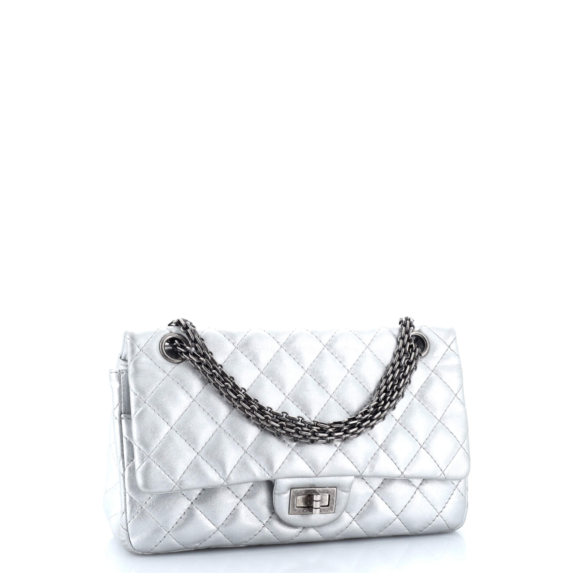Chanel Reissue 2.55 Flap Bag Quilted Metallic Calfskin 225
