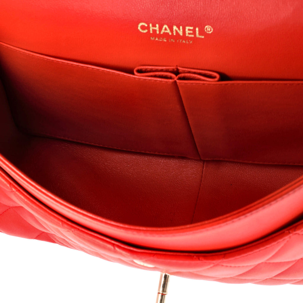 Chanel Classic Double Flap Bag Quilted Lambskin Jumbo