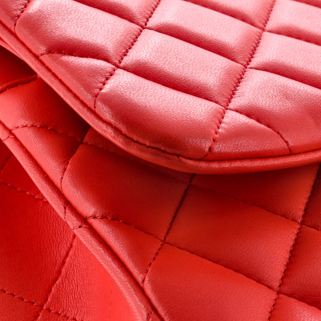 Chanel Classic Double Flap Bag Quilted Lambskin Jumbo