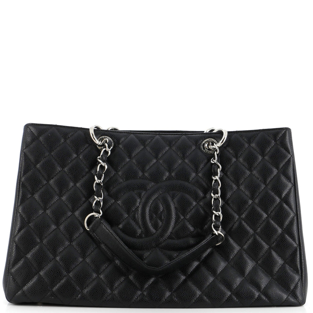 Chanel Grand Shopping Tote Quilted Caviar XL
