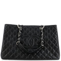 Chanel Grand Shopping Tote Quilted Caviar XL