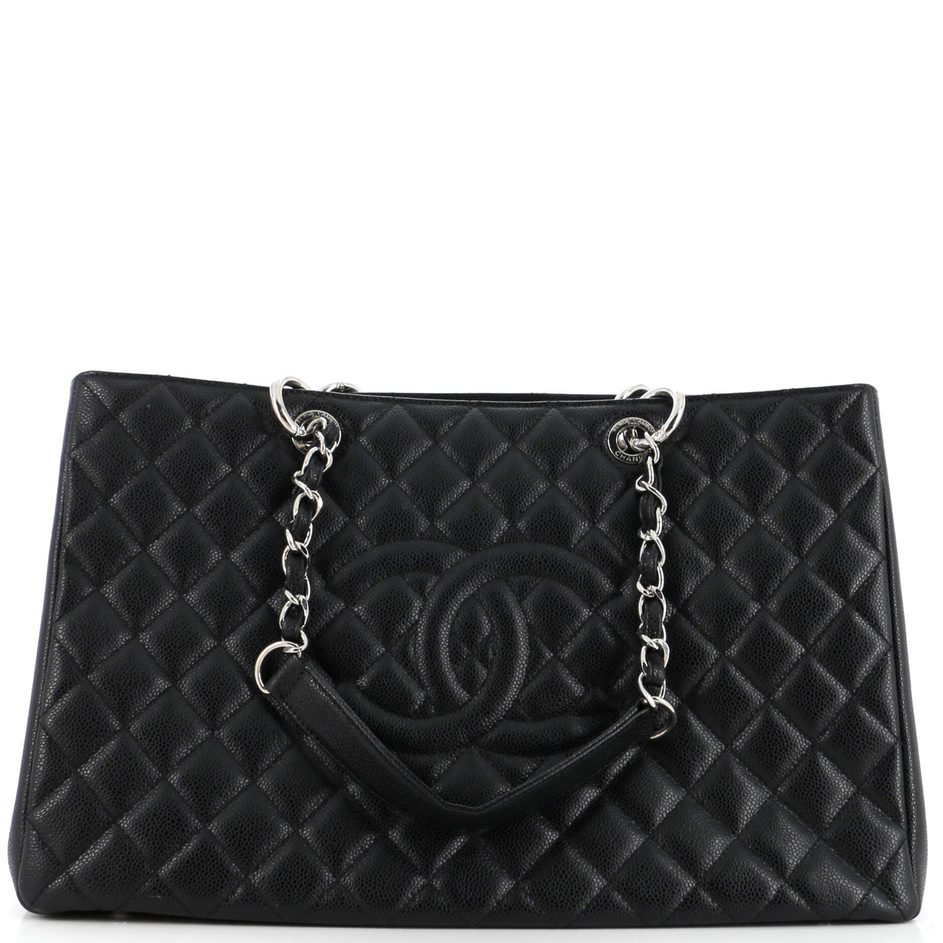 Chanel Grand Shopping Tote Quilted Caviar XL