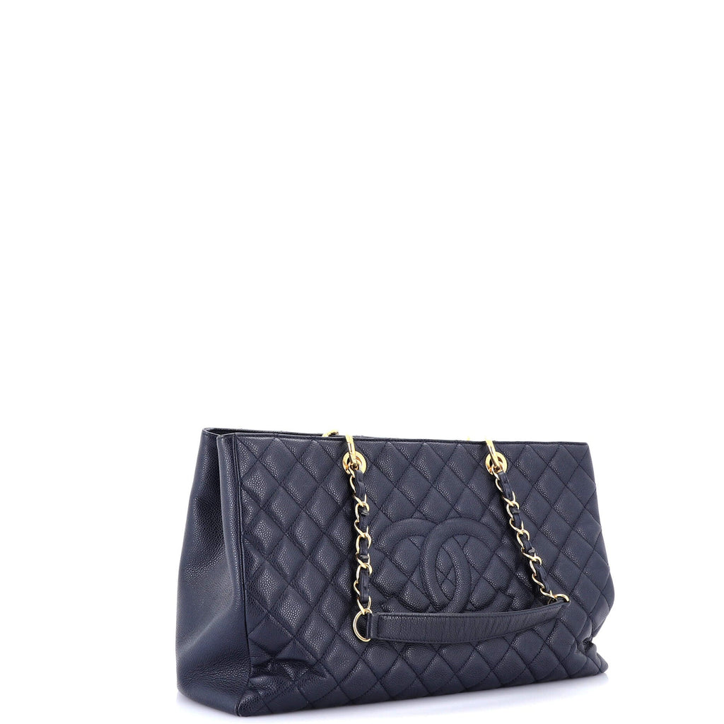 Chanel Grand Shopping Tote Quilted Caviar XL