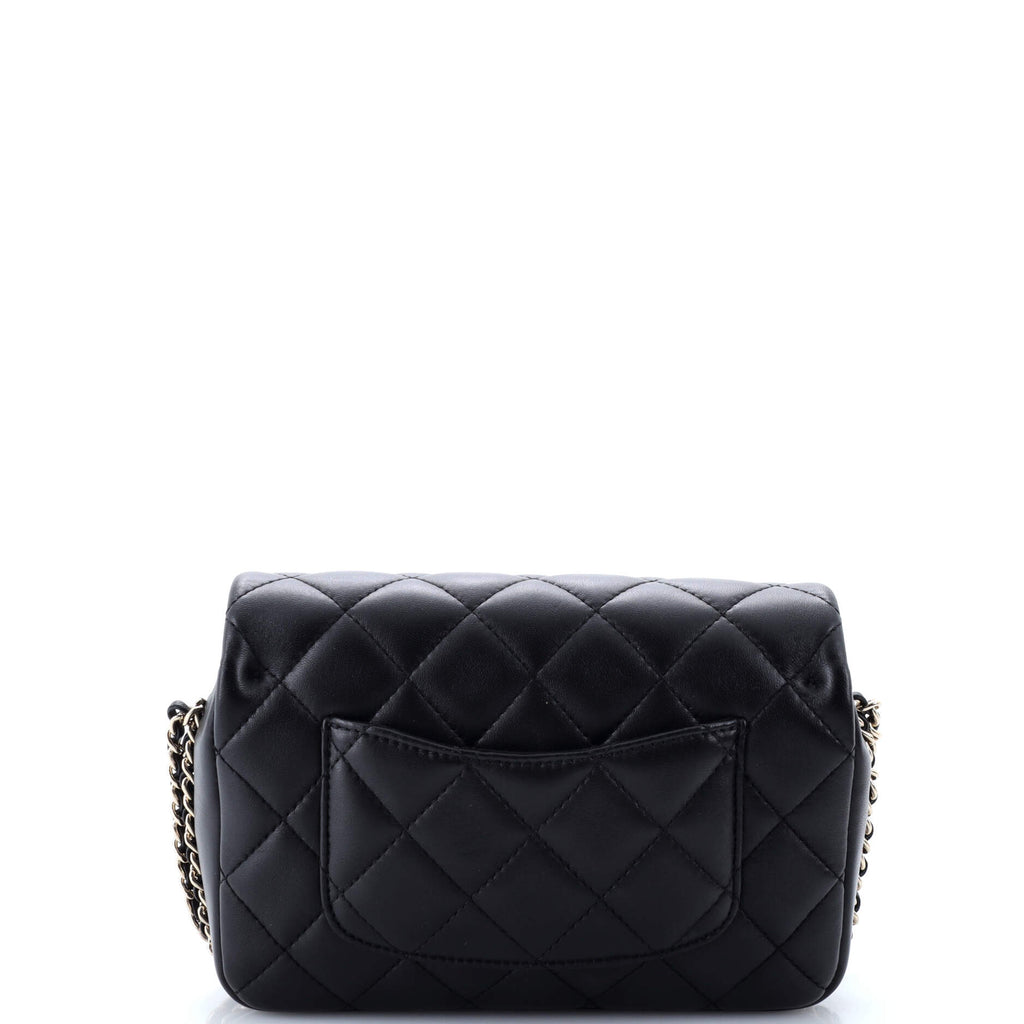 Chanel My Precious Pearls Chain Flap Bag Quilted Lambskin Medium