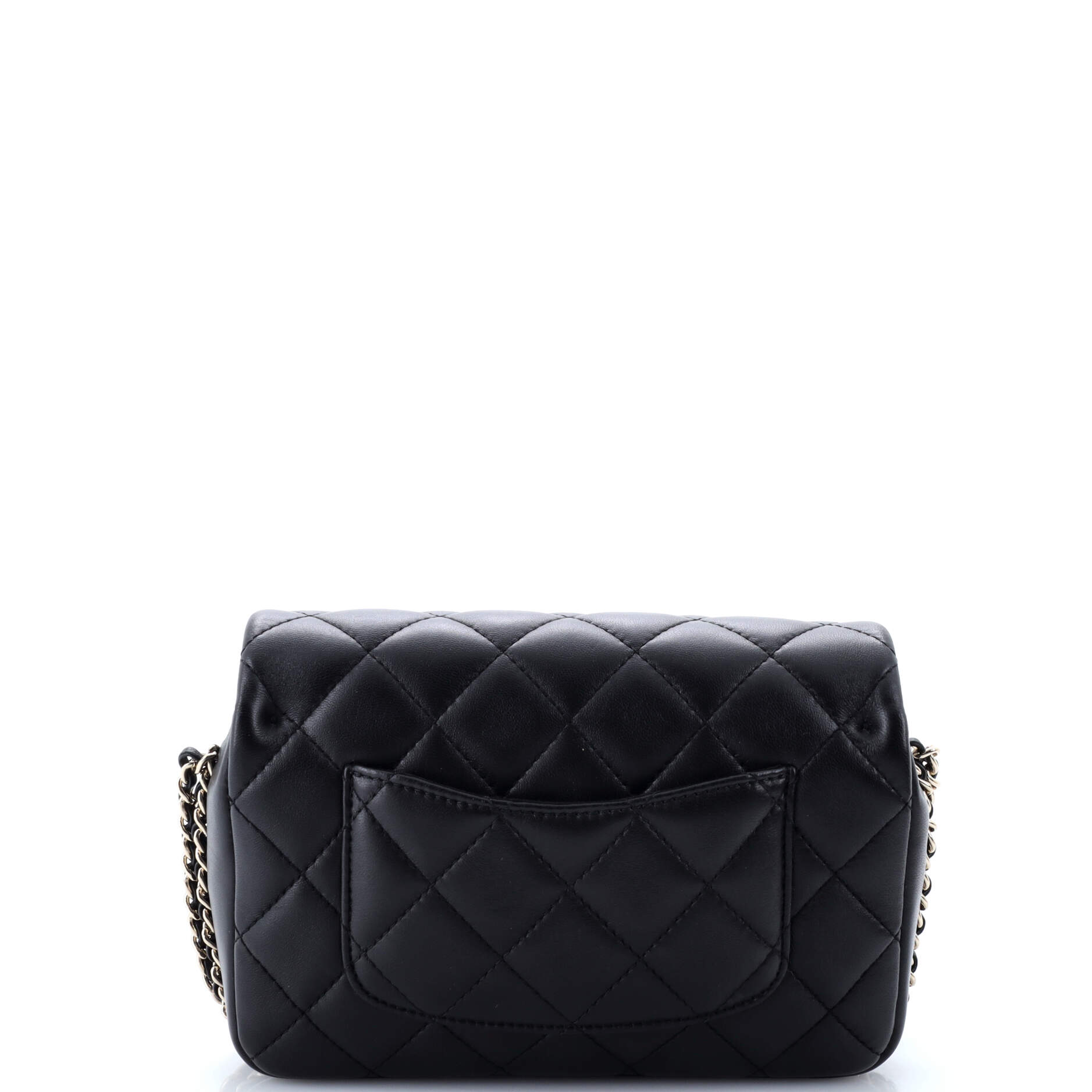 Chanel My Precious Pearls Chain Flap Bag Quilted Lambskin Medium