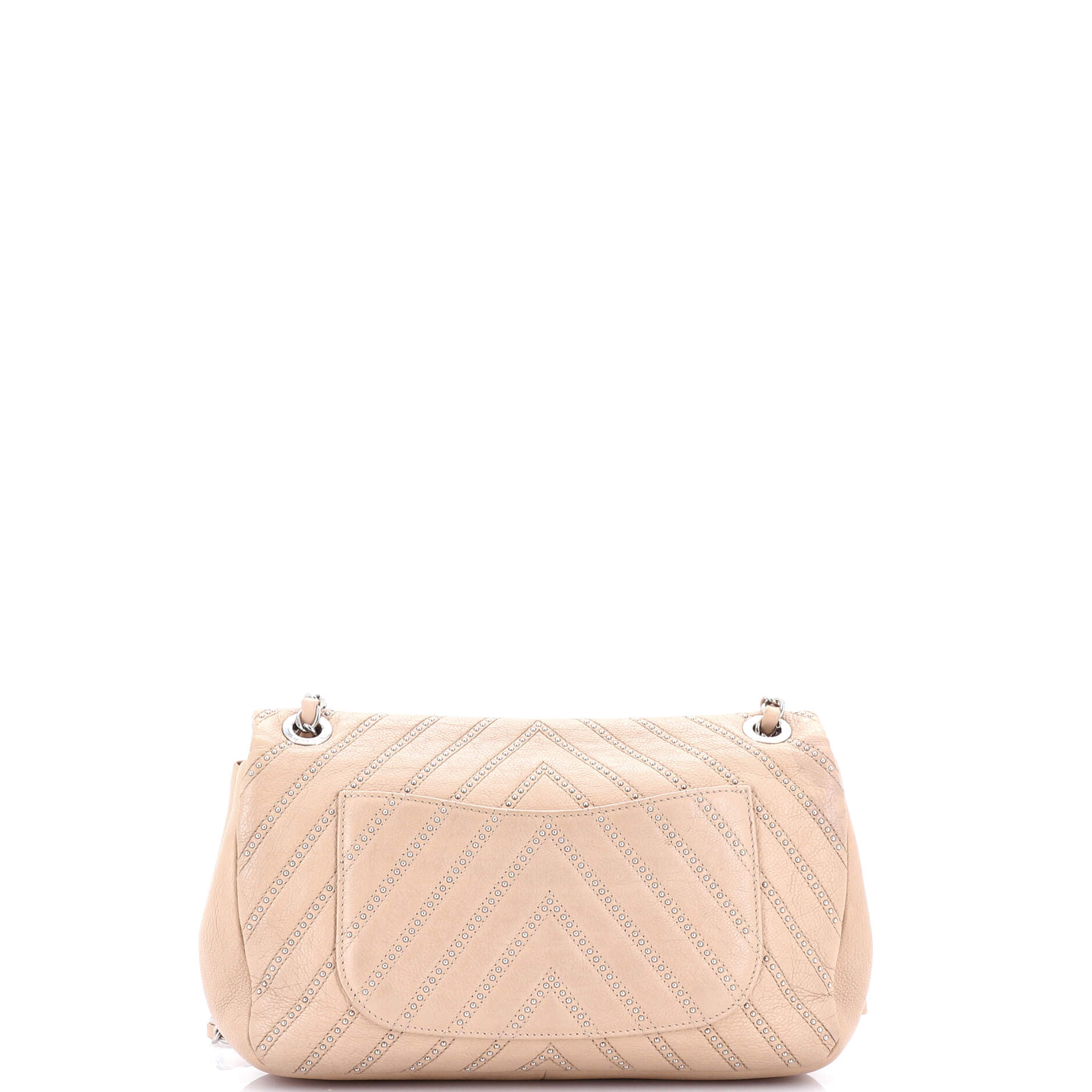 Chanel Stud Wars CC Flap Bag Studded Chevron Calfskin Small