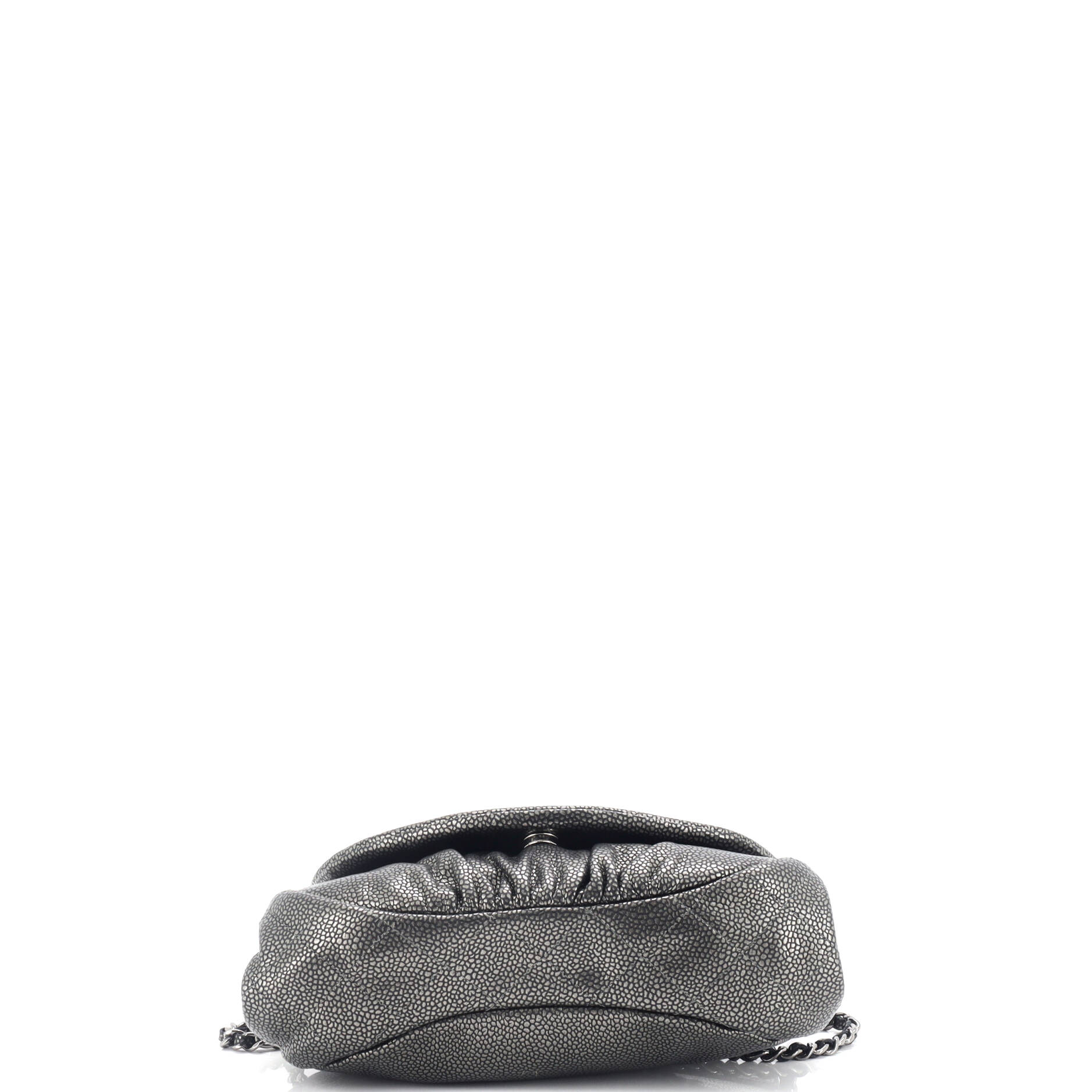Chanel Half Moon Wallet on Chain Caviar