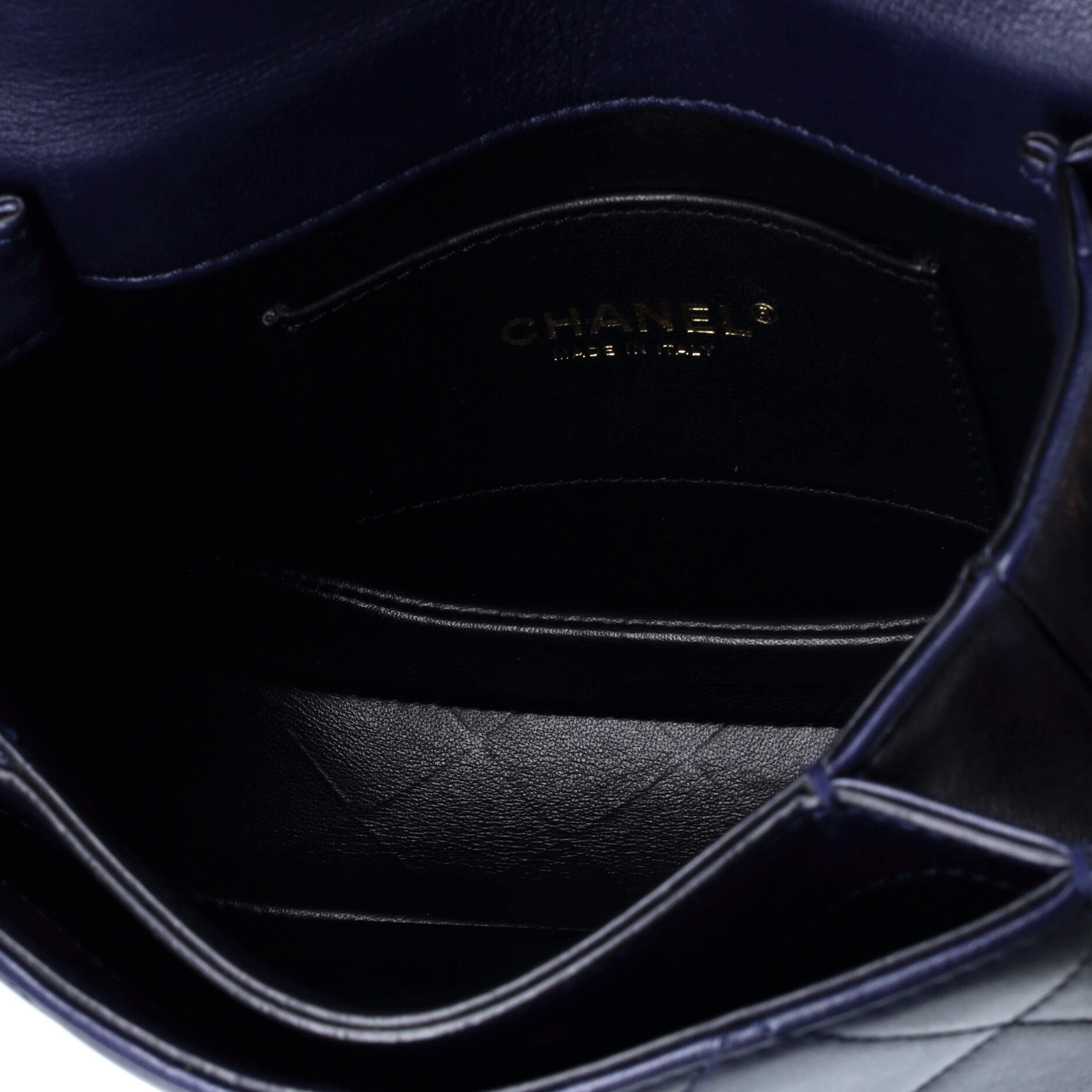 Chanel Moon Flap Messenger Bag Quilted Calfskin Mini