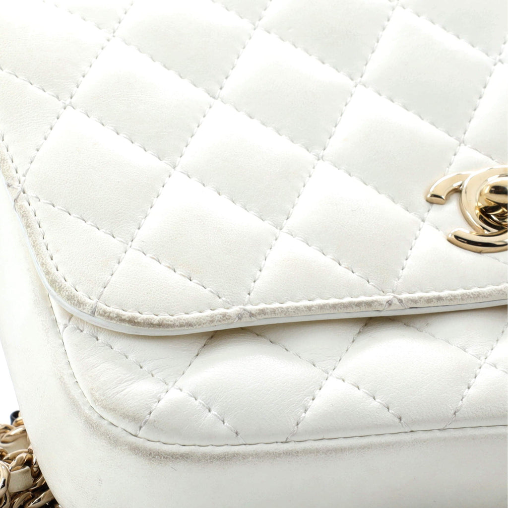 Chanel Side Packs Crossbody Bag Quilted Lambskin Small
