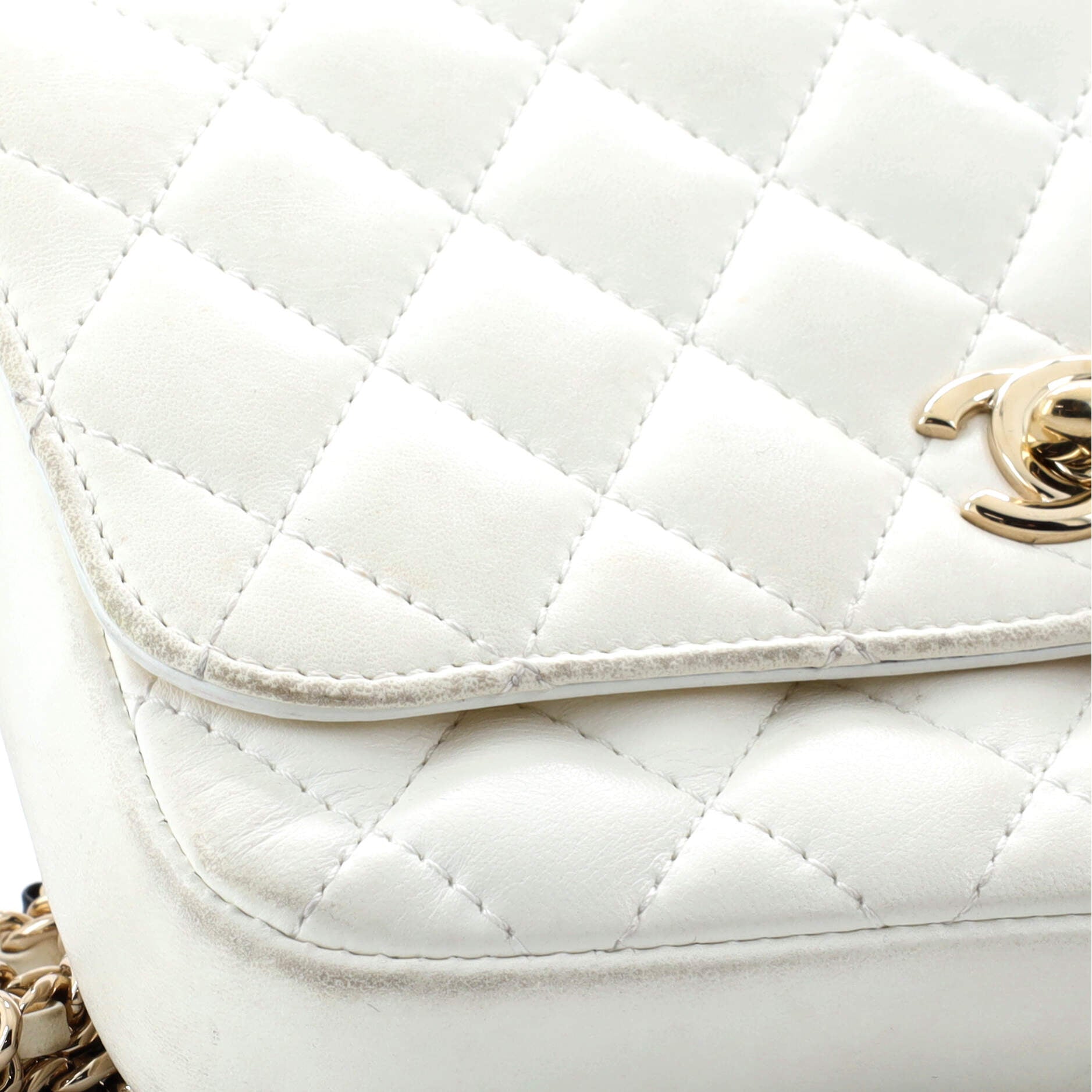 Chanel Side Packs Crossbody Bag Quilted Lambskin Small