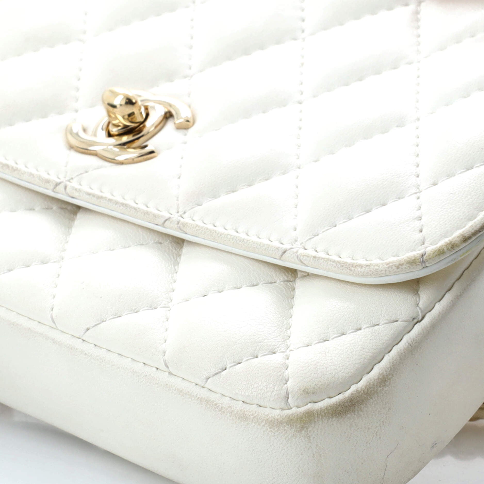 Chanel Side Packs Crossbody Bag Quilted Lambskin Small