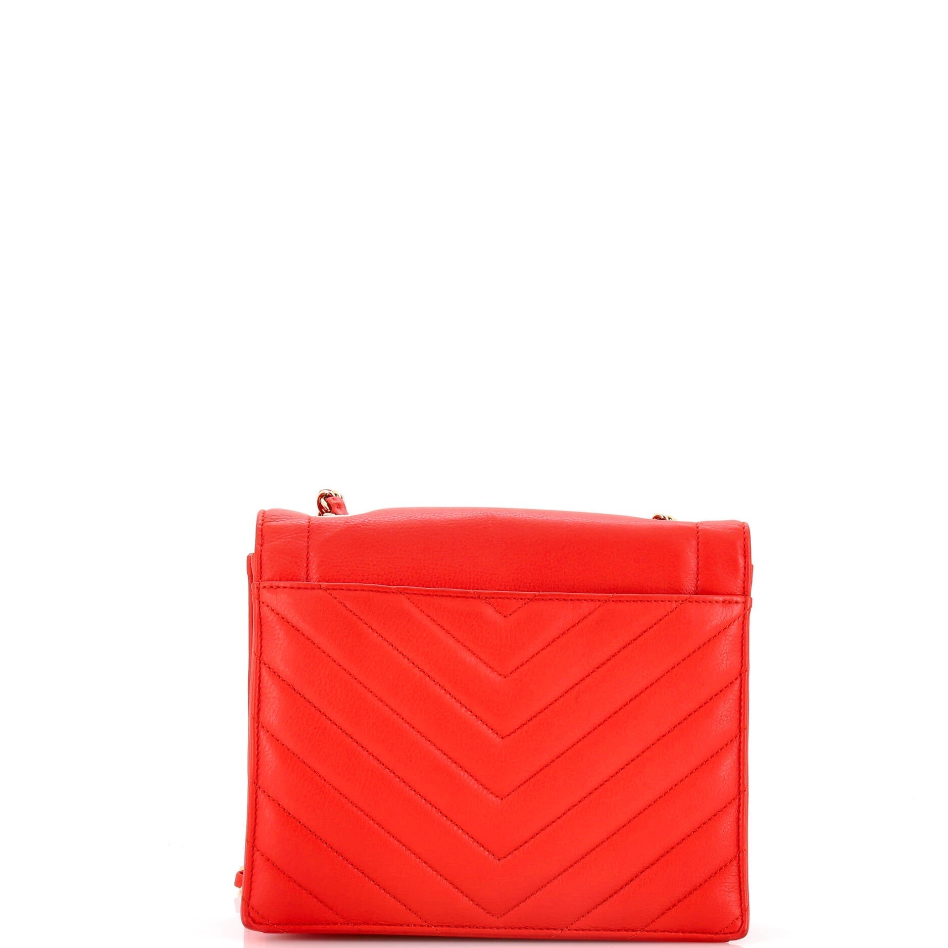 Chanel Envelope Flap Bag Chevron Calfskin Small