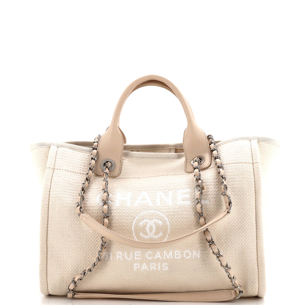 Chanel Deauville NM Tote Mixed Fibers Small
